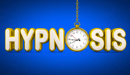Hypnosis Stopwatch Hypnotized Treatment Alternative Medicine 3d Illustrationの写真素材