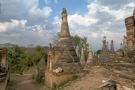 Inle Lake Asia Myanmar Burmaの写真素材