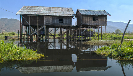 lake. Inle Myanmar Burmaの写真素材