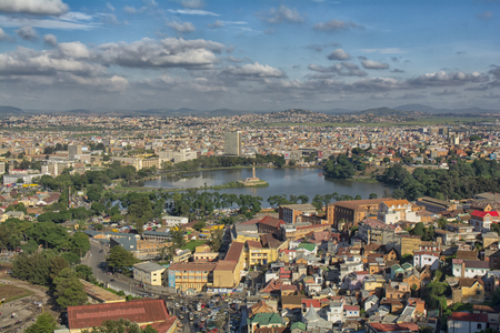 Landscape city view  Madagascar, antananarivo Africaのeditorial素材