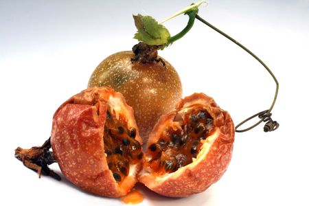 passion-fruit or maracuyaの写真素材