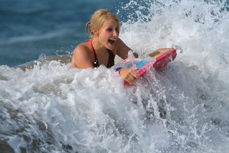 Body-boarding fun