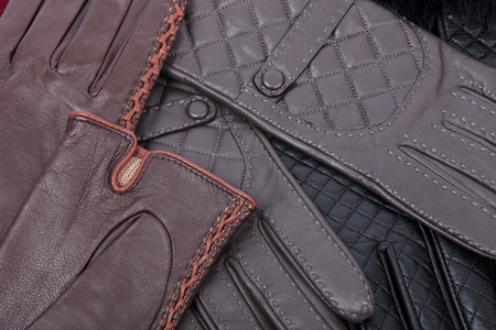 Leather glovesの写真素材