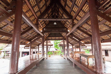traditionally thai architecture houseのeditorial素材