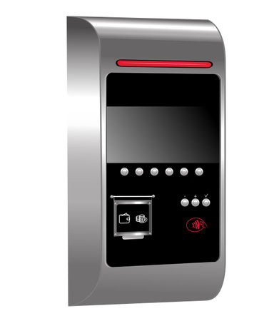 payment terminal for gas station and car washのイラスト素材