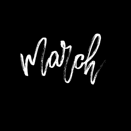 hand drawn seasonal letteringのイラスト素材