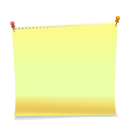 Realistic sticky notes paper sheets templates, remindersのイラスト素材