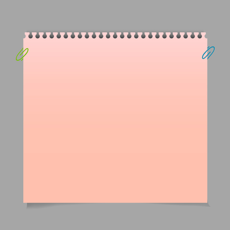 Realistic sticky notes paper sheets templates, remindersのイラスト素材