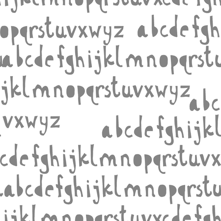 Seamless pattern with abc or alphabet.のイラスト素材