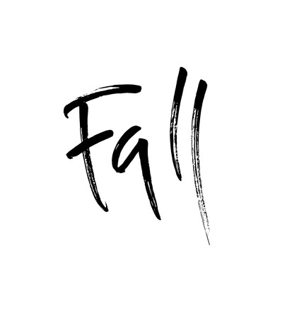 Fall brush lettering.の写真素材