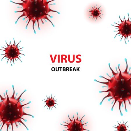 Coronavirus epidemia vector outbreak human virus illustrationのイラスト素材