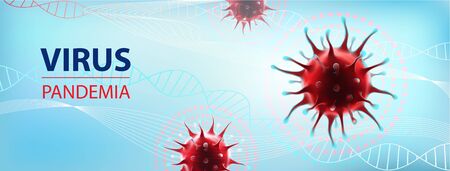 Coronavirus epidemia vector common human virus illustrationのイラスト素材