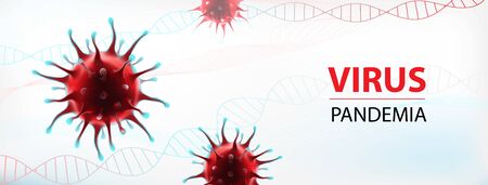 Coronavirus epidemia vector common human virus illustrationのイラスト素材