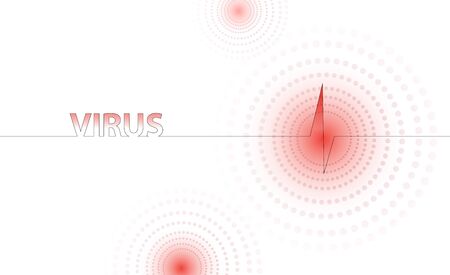 Coronavirus epidemia vector light red human virus illustrationのイラスト素材