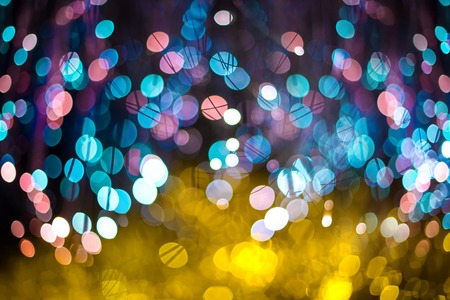 Festive Christmas elegant abstract background with bokeh lights and stars