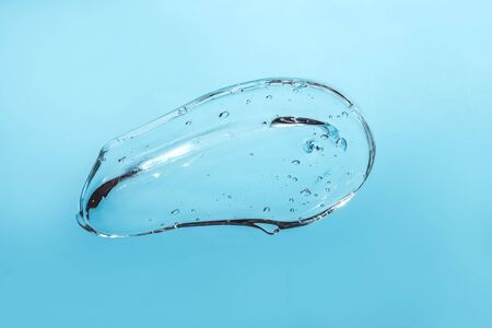 Hand gel texture with disinfectant hand sanitizer for COVID-19. Close-up Coronavirus hygiene concept. Templateの写真素材