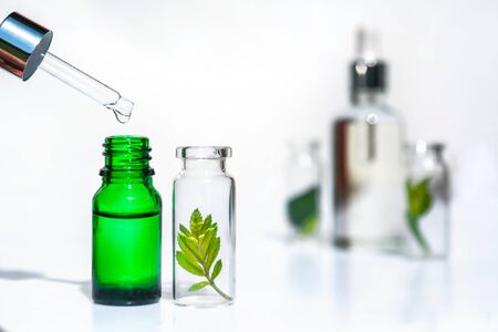 Natural cosmetic product, serum for the care and beauty of skin and hair. Homeopathic Vegetable...