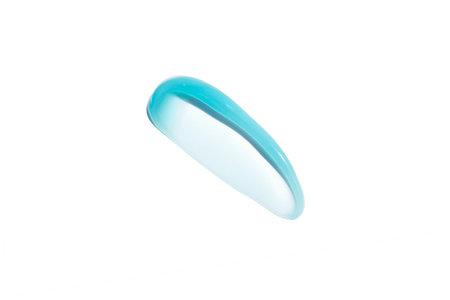Skin care. Gel translucent, cosmetic Hydration smear. Translucent creamy texture, a beauty sample of a gentle cream for skin care.の写真素材