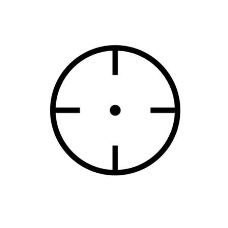 Circular target symbol iconの写真素材