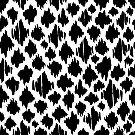 Seamless vector brush stroke pattern. Black and white simple geometric wavy lines abstract background design. Hand drawn vector illustrationのイラスト素材