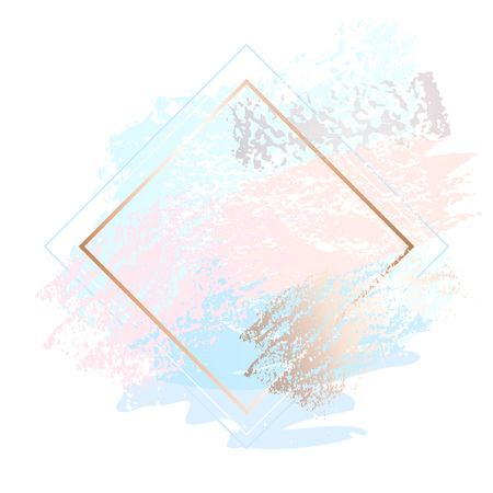 Golden pink nude art frames.の写真素材