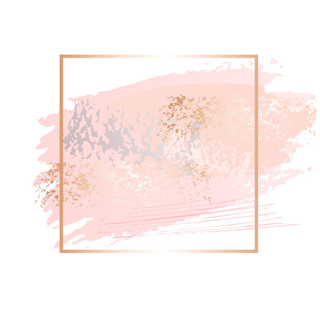 Golden pink nude art frames.の写真素材