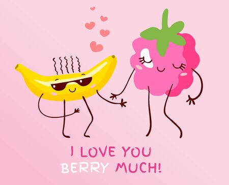Funny cute couple avocado  cartoon style.の写真素材