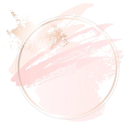 Golden pink  art gift frames.のイラスト素材