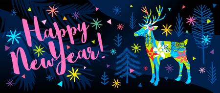 New Year Noel Merry Christmas Best Wishes typography golden emblems lettering quote greeting cards.のイラスト素材