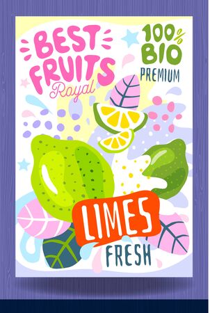 Abstract splash Food label template.のイラスト素材