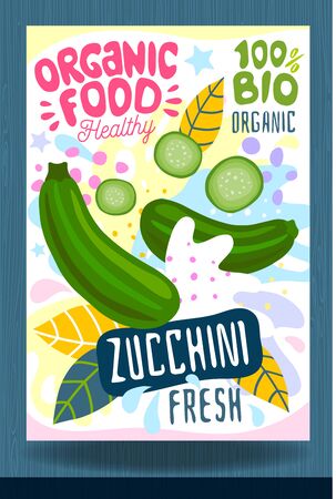 Abstract splash Food label template.のイラスト素材