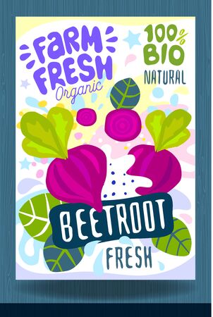 Abstract splash Food label template.のイラスト素材