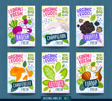 Abstract splash Food label template.のイラスト素材