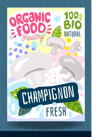 Abstract splash Food label template.のイラスト素材