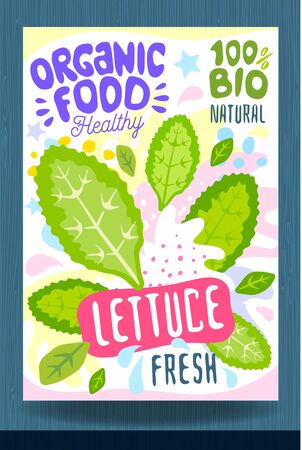 Abstract splash Food label templateのイラスト素材