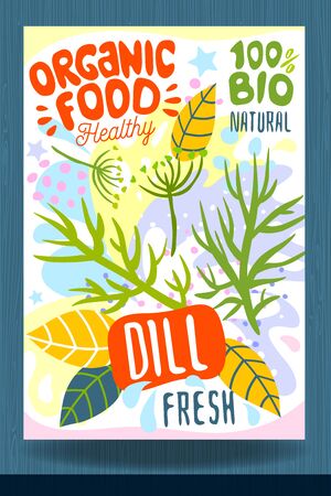 Abstract splash Food label template.のイラスト素材