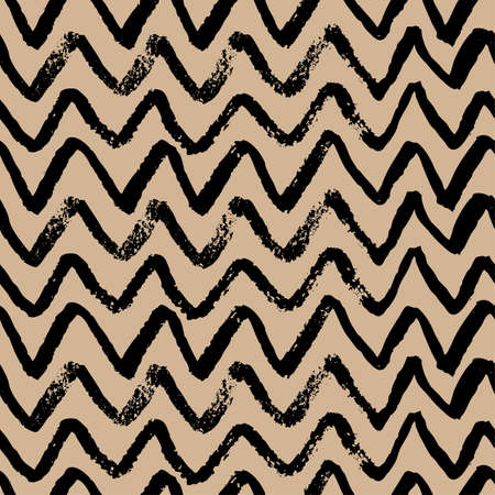 Seamless pattern tender pastel color collections. Brush stroke paint craft elements, strips, curves, waves. Beautiful trendy fashion fabric textile pattern set. Hand drawn vector illustration.のイラスト素材