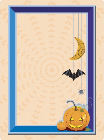 Halloween Frame with space for photoのイラスト素材
