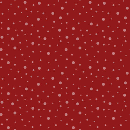 Vector seamless pattern red background with white dotsのイラスト素材