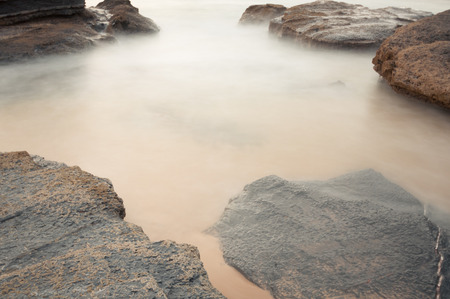 Sunset in Algarve Castelejo beach, Portugalの写真素材