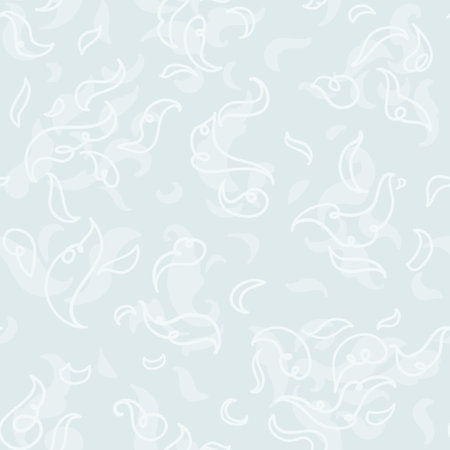 Winter frost pattern on light blue background. Modern abstract design. Vector seamless patternのイラスト素材
