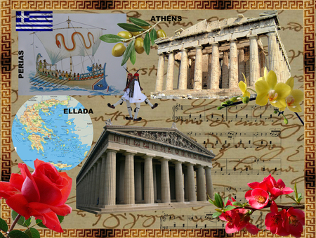 The most ancient historical places, welcome to Greeceの写真素材