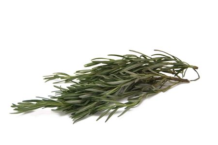 a bunch of rosemary isolated on white の写真素材