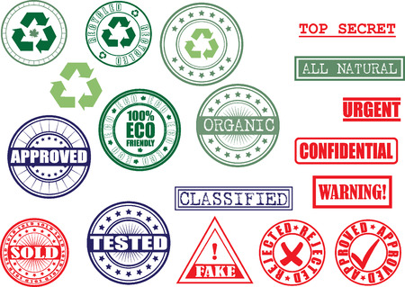 Set of vector sampsのイラスト素材