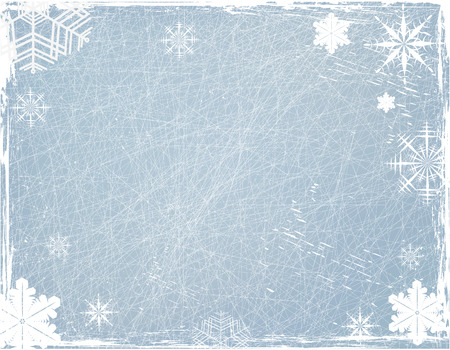 Christmas elegant blue background with snowflakesのイラスト素材