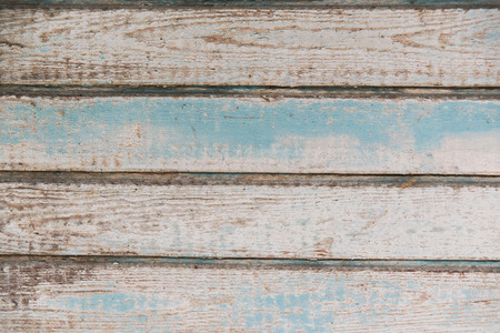 Old brown blue wooden background with planks. Wooden rustic texture.