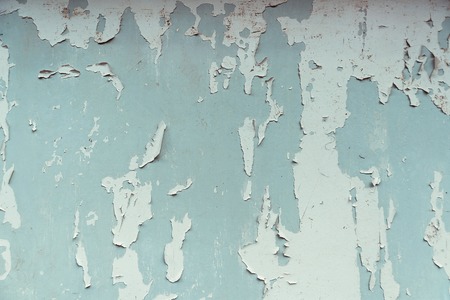 Texture of cracked light blue wall background. Old cracked background.の写真素材