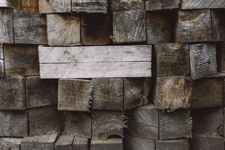 Wooden blocks background. Wood Texture, Ecological Background Abstractの写真素材