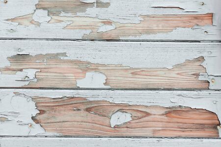 White cracked plank old wooden background. Old texture. Close up.の写真素材