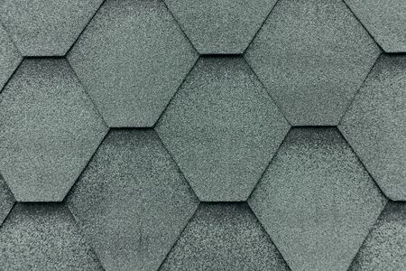 Roof tile background toned tranquil green color. Close up view.の写真素材